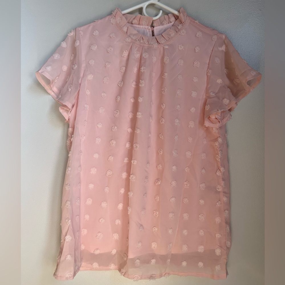 Shein Beautiful light pink blouse